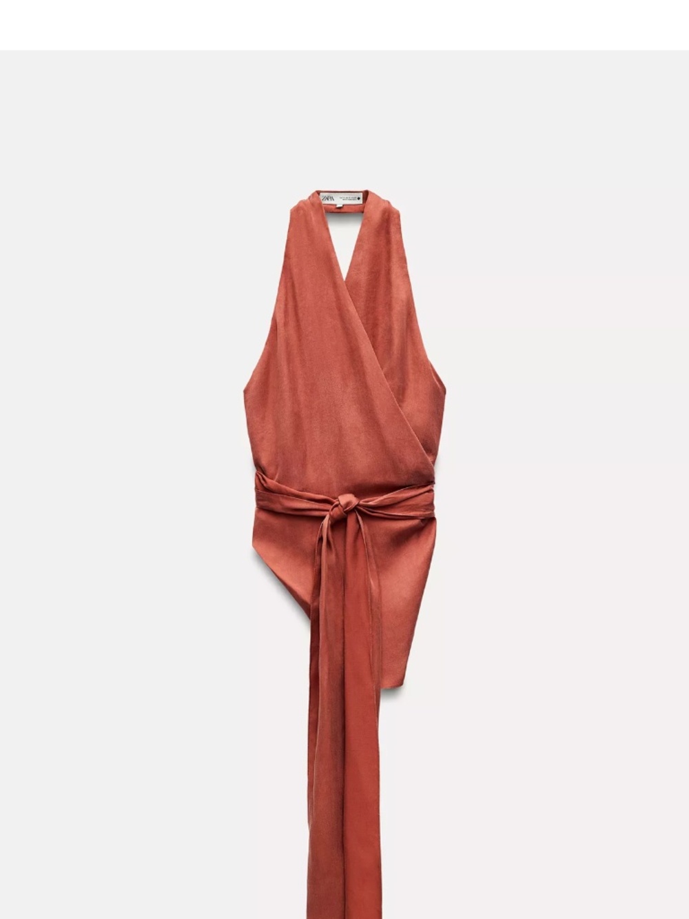 zara flowy halter top size M